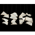 Fine Art Handcrafted Lighting Elevate 8 Light 54" Wide LED Abstract Multi Light Pendant Gold Leaf
