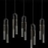 Fine Art Handcrafted Lighting Antonia 10 Light 52" Wide LED Crystal Linear Pendant Black / Brass / Charcoal