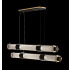 Fine Art Handcrafted Lighting Bond 60" Wide LED Linear Pendant Black / Gold