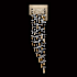 Fine Art Handcrafted Lighting Capri 36" Tall LED Wall Sconce Soft Gold Leaf