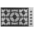 Fisher and Paykel 36 Inch Wide 5 Burner Natural Gas Cooktop with Top Mounted Knobs Stainless Steel