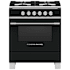 Fisher and Paykel 30 Inch Wide 3.5 Cu. Ft. Free Standing Gas Range Black