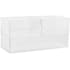 Flash Furniture Brody 2" Tall Crack Resistant Clear Office Organizer Set Clear