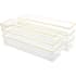 Flash Furniture Kerry 2" Tall Office Organizer Set with Recessed Bottoms Clear / Gold