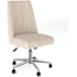 Flash Furniture Maeve 20" Wide Metal Framed Fabric Office Chair with Adjustable Height Beige