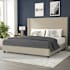 Flash Furniture Ursulina King Wood Platform Bed Frame with Slatted Supports Beige