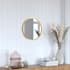 Flash Furniture Aesis 16" Diameter Circular Metal Framed Bathroom Mirror Gold