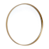 Flash Furniture Jennifer 27-1/2" Diameter Circular Beveled Metal Framed Accent Mirror Gold