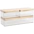Flash Furniture Grady 2-1/2" Tall Office Organizer for Narrow Spaces Clear / Light Natural