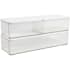 Flash Furniture Grady 2-1/2" Tall Office Organizer with Stacking Containers Clear / White Wood
