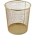Flash Furniture Ryder Iron Free Standing Trash Can Gold