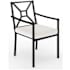 Flash Furniture Lily Pond 23" Steel Dinner Chair Black