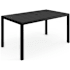 Flash Furniture Lily Pond 60" Wide Metal Top Steel Table Black