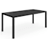 Flash Furniture Lily Pond 72" Wide Metal Top Steel Table Black