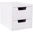 Flash Furniture Weston 2-3/4" Tall Office Organizer with Divot Top White