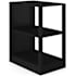 Flash Furniture Kayden 16" Modular MDF Shelving Unit Black