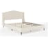 Flash Furniture Amelia Queen Wooden Bed Frame with Tapered Wood Legs Beige / Walnut