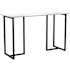 Flash Furniture Eli 47" Glass Top Steel Office Desk Clear / Black