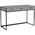 Flash Furniture Ollie 47" Wood Top Steel 3 Drawer Office Desk Gray / Black