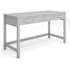 Flash Furniture Hutton 54" Engineered Wood and Steel 3 Drawer Office Desk Gray