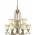 Forte Lighting 28Wx31H 9 Light Chandelier Mojave
