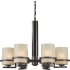 Forte Lighting 6 Light 27-1/2" Wide Chandelier Antique Bronze