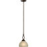 Forte Lighting 7.75 Diameter Mini Pendant Antique Bronze