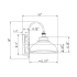 Forte Lighting-1690-01-Line Drawing
