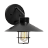 Forte Lighting Single Light 11" Tall Outdoor Wall Sconce Black