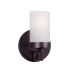 Forte Lighting Single Light 8" High Wall Sconce Antique Bronze