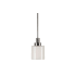 Forte Lighting Single Light 6" Wide Mini Pendant with Double Glass Shade Brushed Nickel