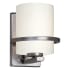 Forte Lighting Halo Wall Sconce Brushed Nickel