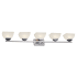 Forte Lighting Cora 5 Light 52" Wide Bathroom Vanity Light Brushed Nickel