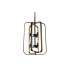 Forte Lighting 6 Light 18" Wide Mini Chandelier Black / Gold