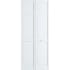 Frameport Classic 30 Inch by 80 Inch Double Hip 6 Panel Interior Bifold Door with Installation Hardware White
