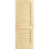 Frameport Plantation 32 Inch by 80 Inch Louver/Louver Interior Slab Passage Door Unfinished