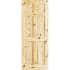 Frameport Colonial Knotty Pine 36 Inch by 80 Inch Single Hip 6 Panel Interior Slab Passage Door Unfinished