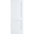 Frameport Shaker 24 Inch by 80 Inch Flat 2 Panel Interior Slab Passage Door Primed