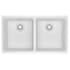 Franke Maris 33" Undermount Double Basin Granite Kitchen Sink Polar White