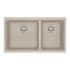 Franke Maris 31" Undermount Low Divide 60/40 Double Basin Granite Kitchen Sink Champagne
