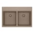 Franke Maris 31" Drop In Double Basin Granite Kitchen Sink Oyster