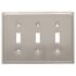 Franklin Brass Country Fair Triple Toggle Switch Wall Plate Satin Nickel