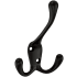 Franklin Brass Basics Triple Hook Robe Hook - Pack of 10 Matte Black