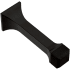 Franklin Brass Classic Edge 3 Inch Baseboard Mounted Rigid Door Stop - Pack of 5 Matte Black