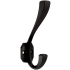 Franklin Brass Napier 1-3/16 Inch Wide Coat and Hat Hook - Pack of 4 Matte Black
