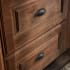 Oil Rubbed Bronze Hardware on Natural Cabinetry
