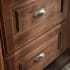 Satin Nickel Hardware on Natural Cabinetry