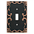 Franklin Brass Classic Lace Single Toggle Switch Wall Plate Bronze with Copper Hightlights