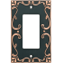 Franklin Brass Classic Lace Single Rocker / GFI Outlet Wall Plate Bronze with Copper Hightlights