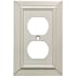 Franklin Brass Classic Architecture Single Duplex Outlet Wall Plate Brushed Nickel